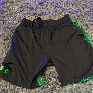 Under Armour Athletic Shorts with Black and Green Accents
